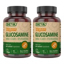 DEVA Vegan Glucosamine-MSM-CMO & Turmeric Supplement - Συμπλήρωμα διατροφής με βάση τη γλουτένη - 90 δισκία (Pack of 2)