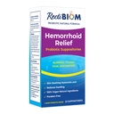RettiBiom Probiotic Hemorrhoid Ανακούφιση Υποθεσίες με Καταπραϋντικό Δέρμα φυσικά συστατικά, γρήγορη ανακούφιση. Υαλουρονικό οξύ και εκχύλισμα κουρκουμά, Vegan, χωρίς γλουτένη