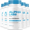 (5 Pack) Alpha Labs, Alpha Labs Capsules, AlphaLabs, Alfa Labs, Alpha Labs Max Performance, Advanced Formula, Alpha Labs, Alpha Strenght Labs, Alpha Lab, Alfa Labs Capsules, 300 Capsules for 5 Months