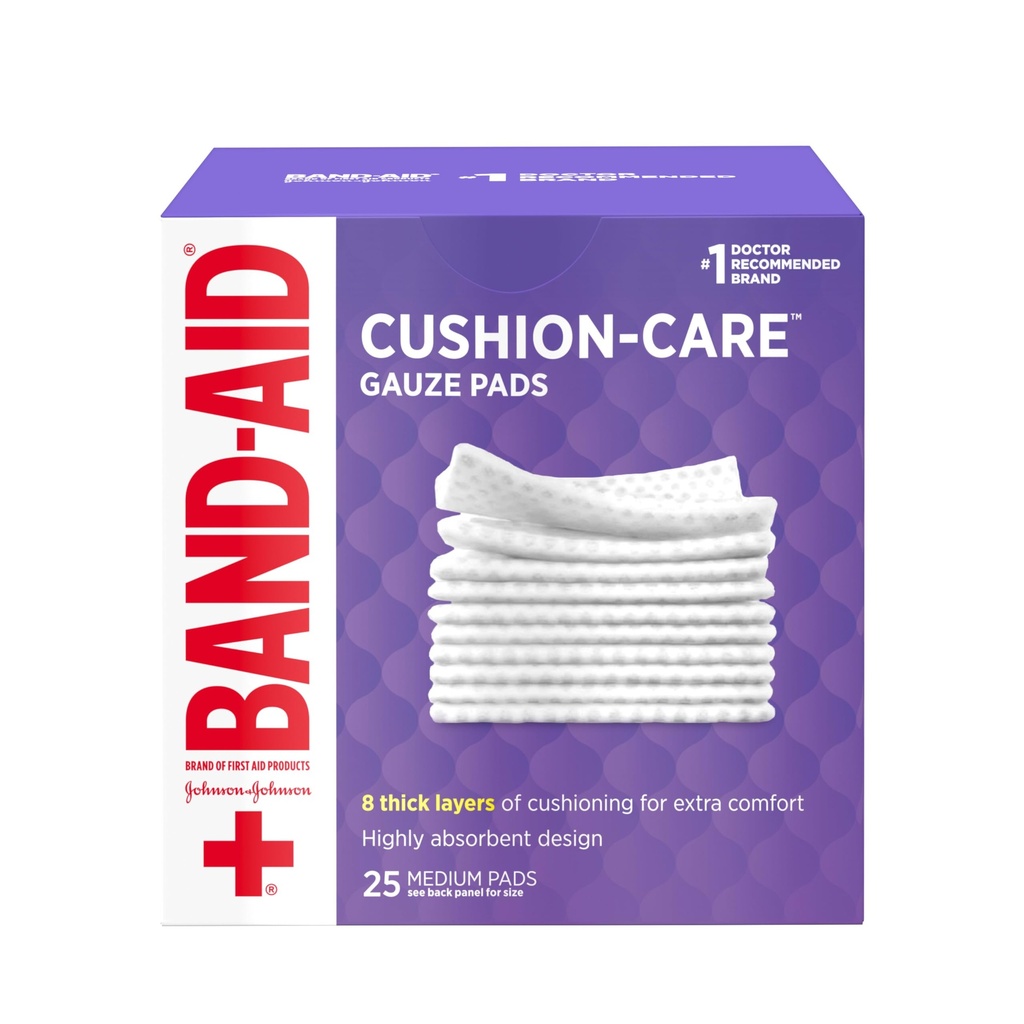 Band-Aid Brand Medium Gauze Pads, 3x3 Inch (Συσκευασία 25)