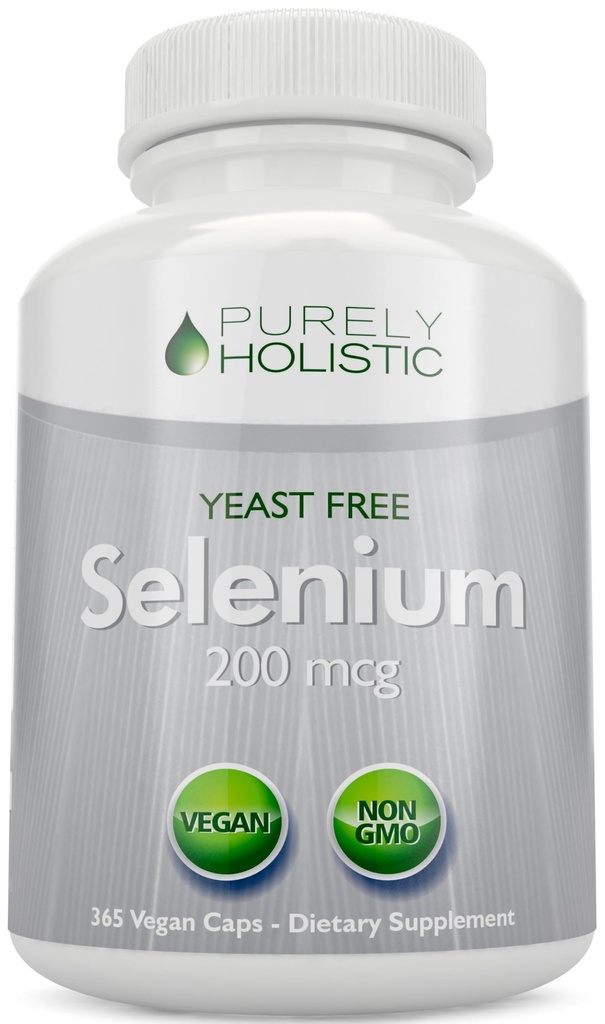 Σελήνιο 200mcg - 365 Κάψουλες Vegan όχι Δισκία - Αμιγής & Χωρίς μαγιά L-σεληνομεθειονίνη για Βελτιωμένη Απορρόφηση - Υποστήριξη Θυρεοειδούς, Καρδιάς και Ανοσοποιητικού Συστήματος - Αντιοξειδωτικό Ορυκτό - Κατασκευασμένο στις ΗΠΑ
