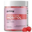 Myo-Inositol & D-Chiro Inositol Gummies, Vitamin B6 B12 & Folate for Women, Vegan, Sugar Free, Strawberry Flavor, 60 Count