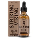 Striking Viking Sandalwood Beard Oil for Men - 2 Fl Oz, Sandalwood Scent - Φυσικό Hydrating & Softening Beard Care with Argan, Jojoba, Almond & Tea Tree - Μη-Grasy, Fast-Absorbing Formula
