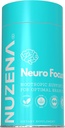 Nuzena Neuro Focus +, 60 κάψουλες Advanced Nootropic Formula με Choline για την ενίσχυση της μνήμης, της ταχύτητας του εγκεφάλου, της ενέργειας και της εστίασης, Made in USA, Service size: 2 κάψουλες