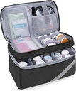 Trunab Ιατρική Αποθήκευση και Οργανωτής Τσάντα Κενό, Χάπια Διοργανωτής Μπουκάλι με Φορητό Μικρό Πουγκί, Αρχική κουτί πρώτων βοηθειών για την επείγουσα φαρμακευτική αγωγή, συμπληρώματα ή Ιατρικές Κιτ (Bag Only) (Patent Design)