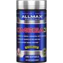 ALLMAX Omega 3-180 Softgels - Cold-Water Fish Oil Concentrate - 180 Servings
