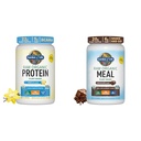 Garden of Life Organic Vegan Vanilla Protein Powder 22g & Digestive Enzymes for Easy Digestion – Non-GMO & Raw Organic Meal Replacement Shakes - Chocolate Plant Based Vegan Protein Powder
