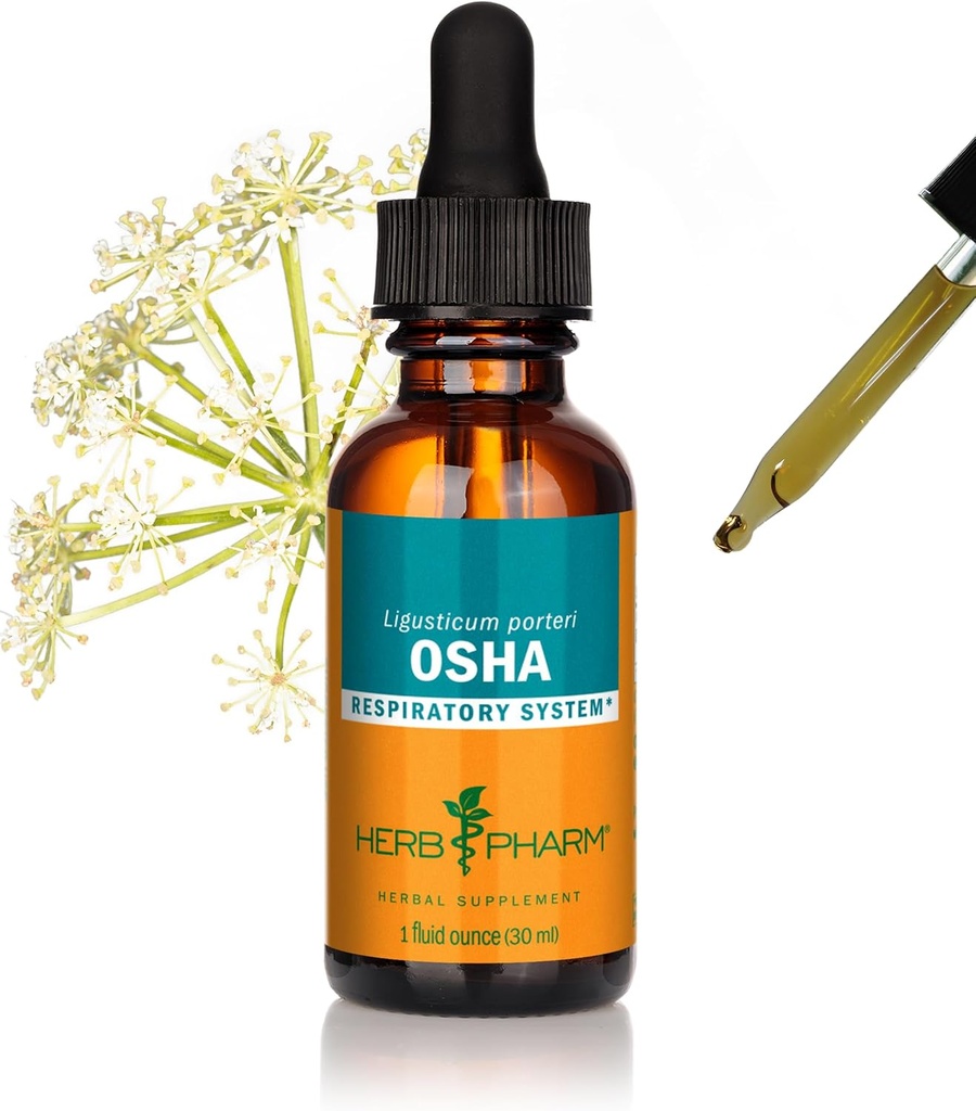 Herb Pharm Osha Root Liquid Extract για την αναπνευστική υποστήριξη - 1 ουγγιά