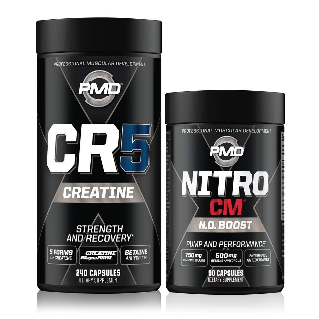 PMD Sports CR5 Professional Creatine Complex (240 Κάψουλες) Αθλητισμός Nitro CM Νιτρικό Οξείδιο (90 Κάψουλες)