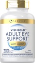 Carlyle Adult Eye Support | 300 Capsules | with Lutein and Zeaxanthin | Non-GMO and Gluten Free Supplement