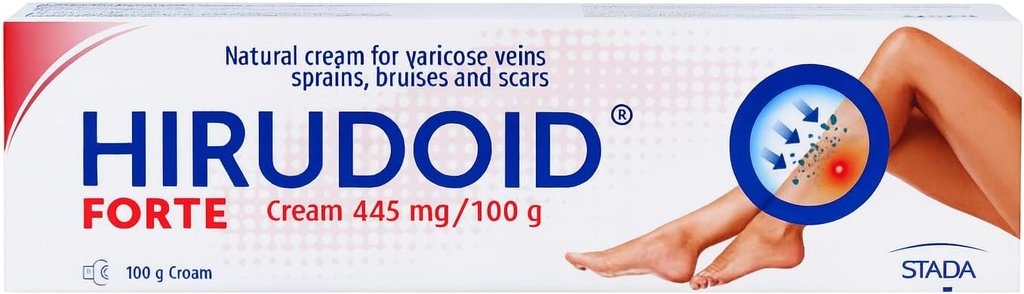 HiruCream Forte 100g Κρέμα για Veins Μελανιές Ουλές διάστρεμμα, Κατασκευασμένο στη Γερμανία