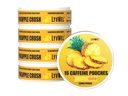 LyvWel 56mg Caffeine Energy Pouches – Ανανά – Καθαρή ενέργεια & Focus Boost με Guarana – 5-Pack με 16 Pouchs Per Can (80 Total Pouches)