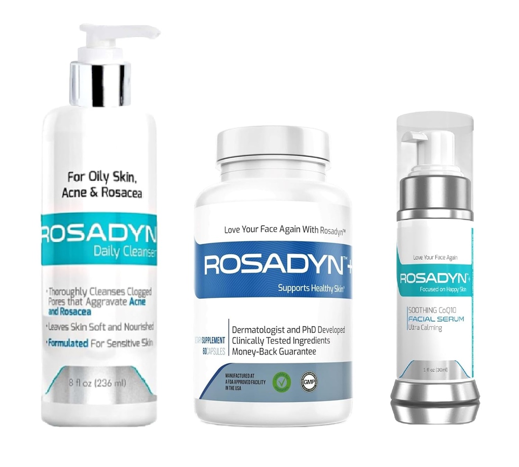 Προϊόντα θεραπείας Rosacea, σετ 3