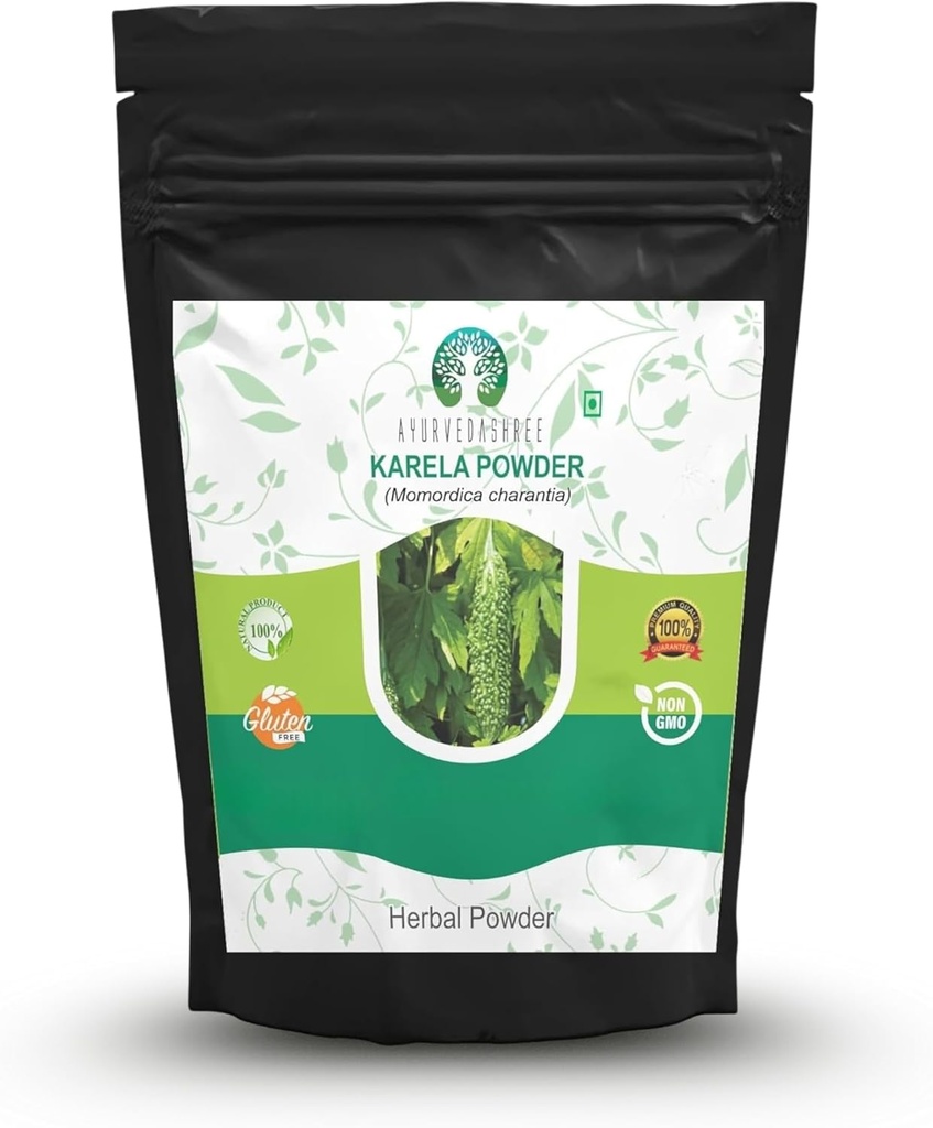 Πικρό πεπόνι σε σκόνη 200 Gm I Momordica Charantia/Karela Φρούτο σε σκόνη I Ayurvedic βότανο Υποστηρίζω τη λειτουργία του ήπατος I φυτικό συμπλήρωμα Υποστηρίζω το δέρμα και το στομάχι