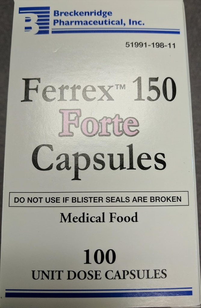 Ferrex 150 Forte Κάψουλες - 100 Count Blister Pack