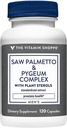 Η βιταμίνη Shoppe Saw Palmetto & Pygeum Complex (120 κάψουλες)