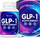 Συμπλήρωμα GLP-1, με φυσικά GLP1 συμπλήρωμα Probiotic για γυναίκες & άνδρες, λυκίσκος & εκχύλισμα πράσινου τσαγιού, GLP 1 συμπληρώματα για τσίχλα, ενέργεια, GLP-1 & συνολική υγεία - 60 κάψουλες