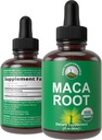 Maca Root Liquid Drops. USDA Organic Vegan Extract Supplement For Women and Men. High Bioavailability Supplements. Maca For Energy, Endurance, and Mood Support. Zero Sugar, Gluten Free, No Capsules