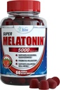 Vita Miracle Melatonin Gummies Παιδιά Ενήλικες 5mg - Επιπλέον δύναμη Gummy ύπνου χάπια συμπλήρωμα για τα παιδιά και ενήλικες ηρεμιστική βοήθεια ύπνου