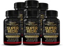 Κάψουλες FREZZOR Super Reds με UAF1000+, All-Natural New Zealand Red Superfood Energy, Essential Red Fruits Veggies& Beets, Antioxidants, Enzymes, Ενεργειακά Συμπληρώματα, 540 Κάψουλες, 6 Φιάλες