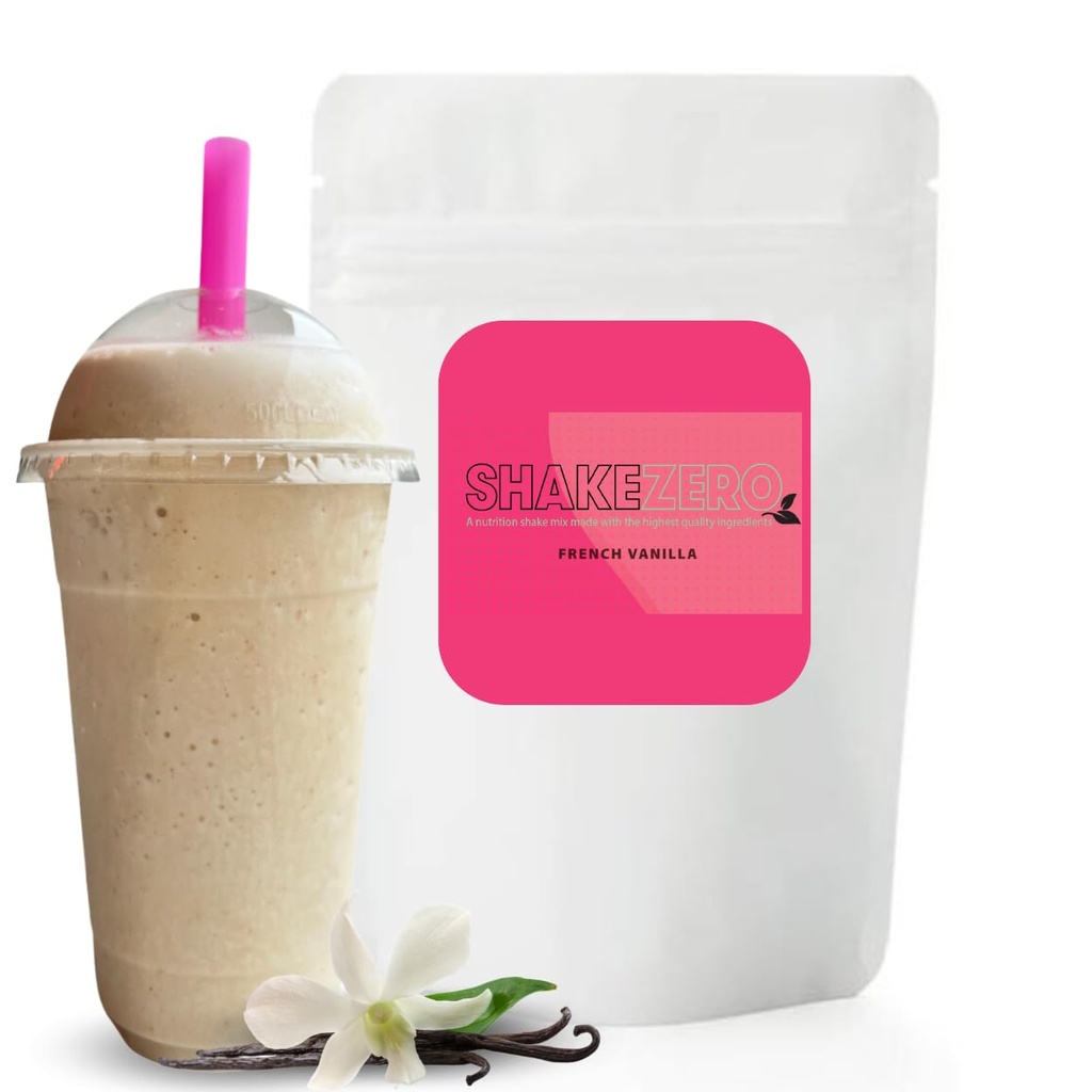Shakezero French Vanilla (1-5lb Pkg) ~ Plant-Based Protein Powder Meal Replacement Shake Mix