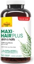 Χώρα ζωής Maxi-Hair Plus 5000 mcg Biotin, 360 κάψουλες, πιστοποιημένη χωρίς γλουτένη, πιστοποιημένη χορτοφαγική