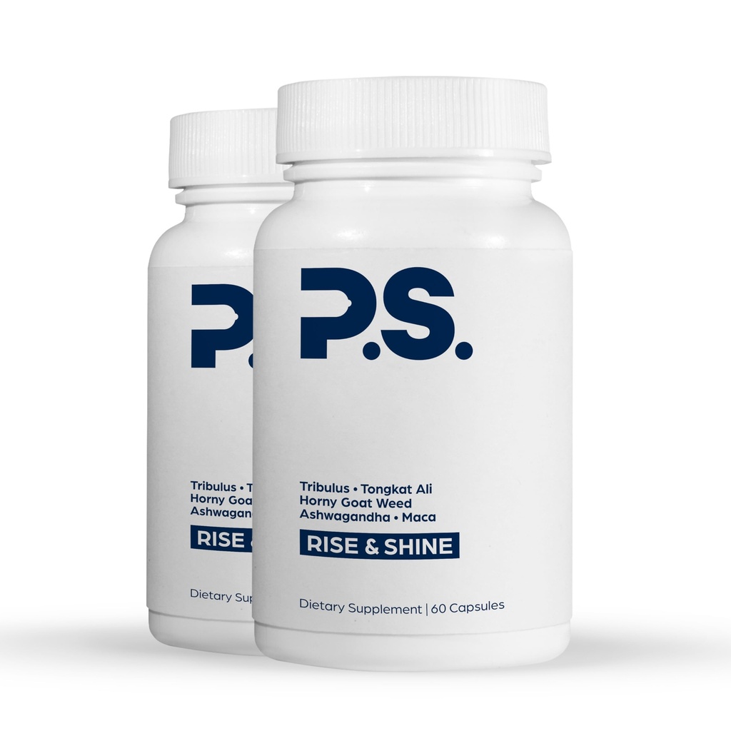 PS Natural Testosterone Booster for Men - Premium D3 and Zinc Supplements for Men with Tribulus, Horny Goat Weed, and Tongkat Ali - Test Booster and Energy Supplements (120 Capsules)