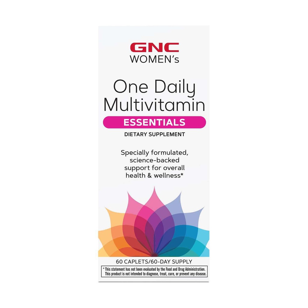 GNC Women's One Daily Multivitamin, Υποστήριξη για τη συνολική υγεία και ευεξία, 60 Count
