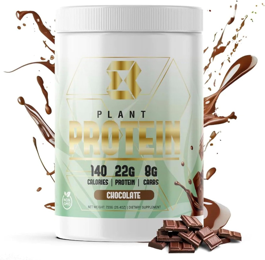 Μότιβ-8 Πρωτεΐνη με βάση το φυτό, 22g Πρωτεΐνης Πειρών, 140 θερμίδες, Ενισχύει την ανάκτηση, Αντικατάσταση Σνακ Πρωτεΐνης (20 Σερβιέτες, Σοκολάτα)