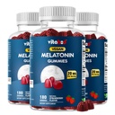 Μελατονίνη 20mg Gummies - 180 Count - Χωρίς φάρμακα - Φυσικό άρωμα φράουλας - Χορτοφαγική, Μη ΓΤΟ, Χωρίς γλουτένη (3 μπουκάλια)