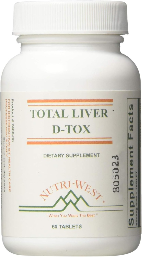 Nutri-West - Σύνολο ήπατος-D-Tox - 60