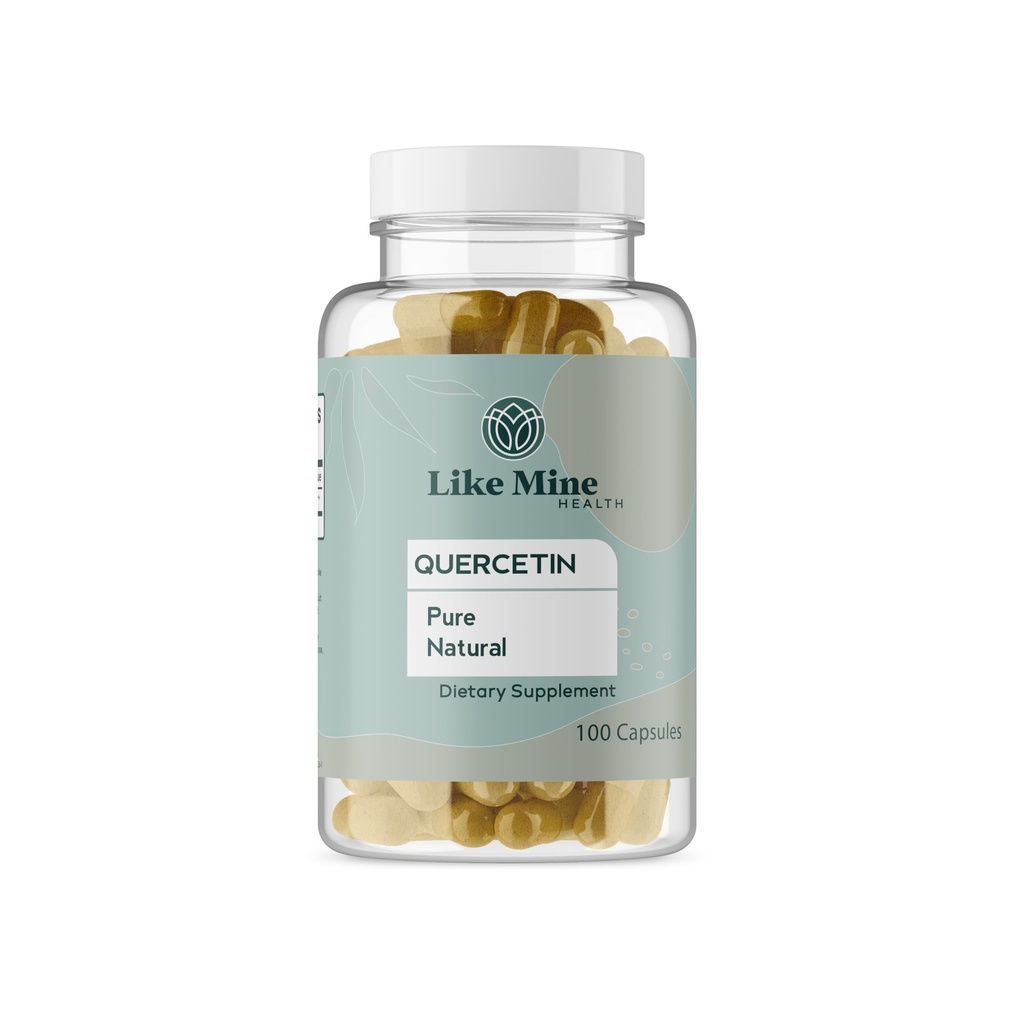 Like Mine Quercetin (100 Capsules), Pure & Natural, Single Ingredient, Dietary Supplement for Women