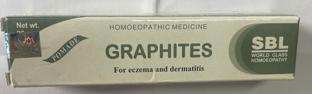 SBL Ομοιοπαθητικά Γραφίτη Αλοιφή (25g), Χρήσιμο στο Έκζεμα (υγρή και ξηρή), Δερματίτιδα,