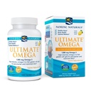Nordic Naturals Ultimate Omega in Fish Gelatin, Lemon Flavor - 60 Soft Gels - 1280 mg Omega-3 - Συμπλήρωμα ιχθυελαίου υψηλής ισχύος - EPA & DHA - Προάγει την υγεία του εγκεφάλου και της καρδιάς - Μη ΓΤΟ - 30 Υπηρεσίες