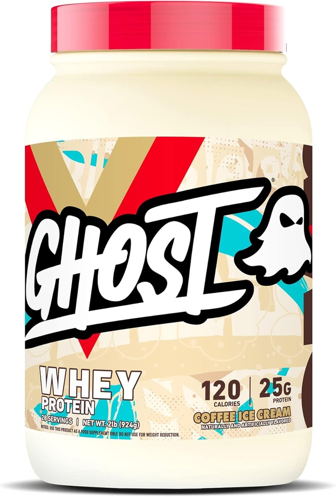 ΦΩΣΤΟ Whey Protein Powder, Coffee Ice Cream - 2LB, 25G Protein - Whey Protein Blend - - Post Workout Καταλληλότητα & Διατροφή Shakes, Smoothies, Ψήσιμο & Μαγειρική - Σόγια & Χωρίς Γλουτένη