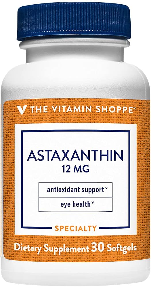 Η βιταμίνη Shoppe Ασταξανθίνη (Solasta) Branded Συμμετέχων 12mg (30 Softgels)