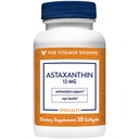 The Vitamin Shoppe Astaxanthin (Solasta) Branded Ingredient 12mg (30 (30 Softgels)