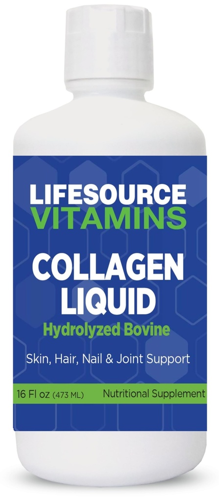 LifeSource Vitamins Collagen Liquid - Από το 1992-16 fl oz - 30 Day Supply. Τύπος 1 και 3 Collagen. Κόκαλα, αρθρώσεις, μαλλιά, δέρμα, νύχια, ρυτίδες.