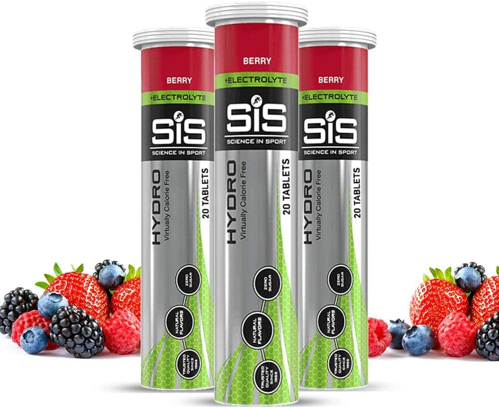 SIS Ηλεκτρολυτικά δισκία για ενυδάτωση, Keto Performance Electrolyte Drink for Enhanced Hydrating, Endurance Tabs for Running, Cycling, Triathlon, Vegan, Gluten Free - Berry - 20 Tablets - 3 Pack