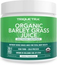Organic Barley Grass Juice Powder - Καλλιεργείται σε ηφαιστειογενή εδάφη της Γιούτα - Ακατέργαστη & Βιοδραστική μορφή, εν ψυχρώ πιέστε τότε CO2 Αποξηραμένο – Χωρίς γλουτένη, χωρίς γλουτένη, Vegan - Συμπληρώνει Χυμό σιταριού σκόνη - 5.3 oz