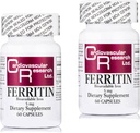 Καρδιαγγειακή έρευνα Συμπλήρωμα σιδήρου Ferritin για γυναίκες και άνδρες 5 mg 120 κάψουλες - 2 συσκευασίες Saver
