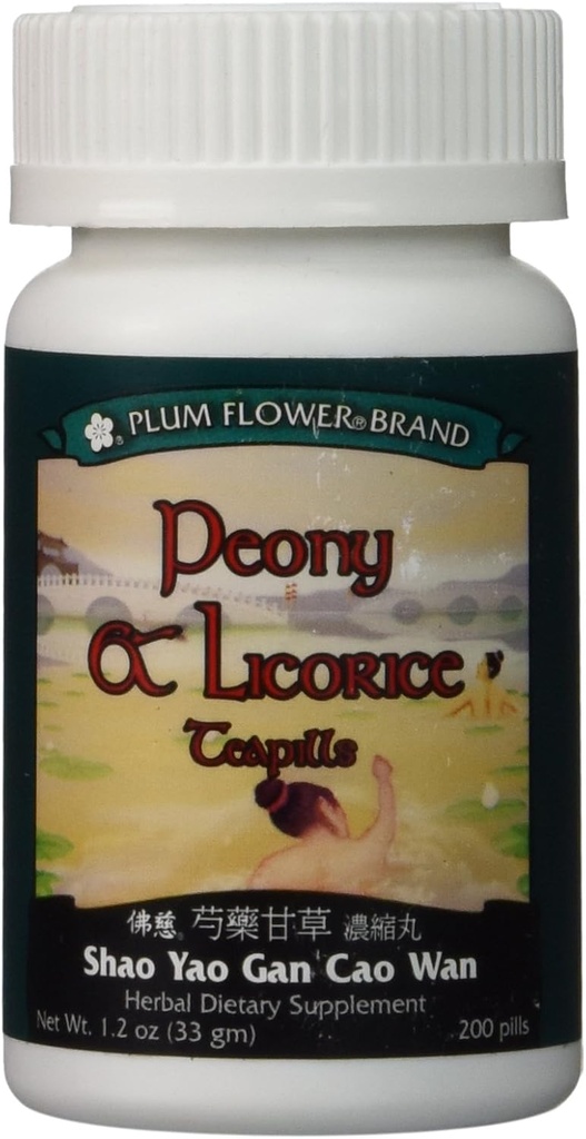 Teopills (Shao Yao Gan Cao Wan), 200 ct, Plum Flower