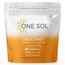 One Sol Creatine για τις γυναίκες, όλα τα φυσικά γυναικεία Creatine Powder w Creapure & Leucine, Αύξηση Lean μυϊκή μάζα, μείωση του χρόνου αποκατάστασης, προωθεί τον εγκέφαλο και την υγεία των οστών (Άγριες, 60 υπηρεσίες)