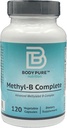 Body Pure Methyl-B Complete - Ουσιώδεις μεθυλιωμένες βιταμίνες Β για την παραγωγή ενέργειας και τη συνολική υγεία 120-Κάψουλες