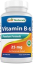 Best Naturals Βιταμίνη B-6 25 Mg δισκία, 250 μέτρα