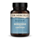Dr. Mercola Biothin Berberine με Χρώμιο - Υποστηρίζει Υγιής Μεταβολική Λειτουργία - Ενισχυμένη Απορρόφηση - Μη ΓΤΟ, Χωρίς Γλουτένη & Χωρίς Σόγια - 30 Κάψουλες (30 Σερβιέτες)