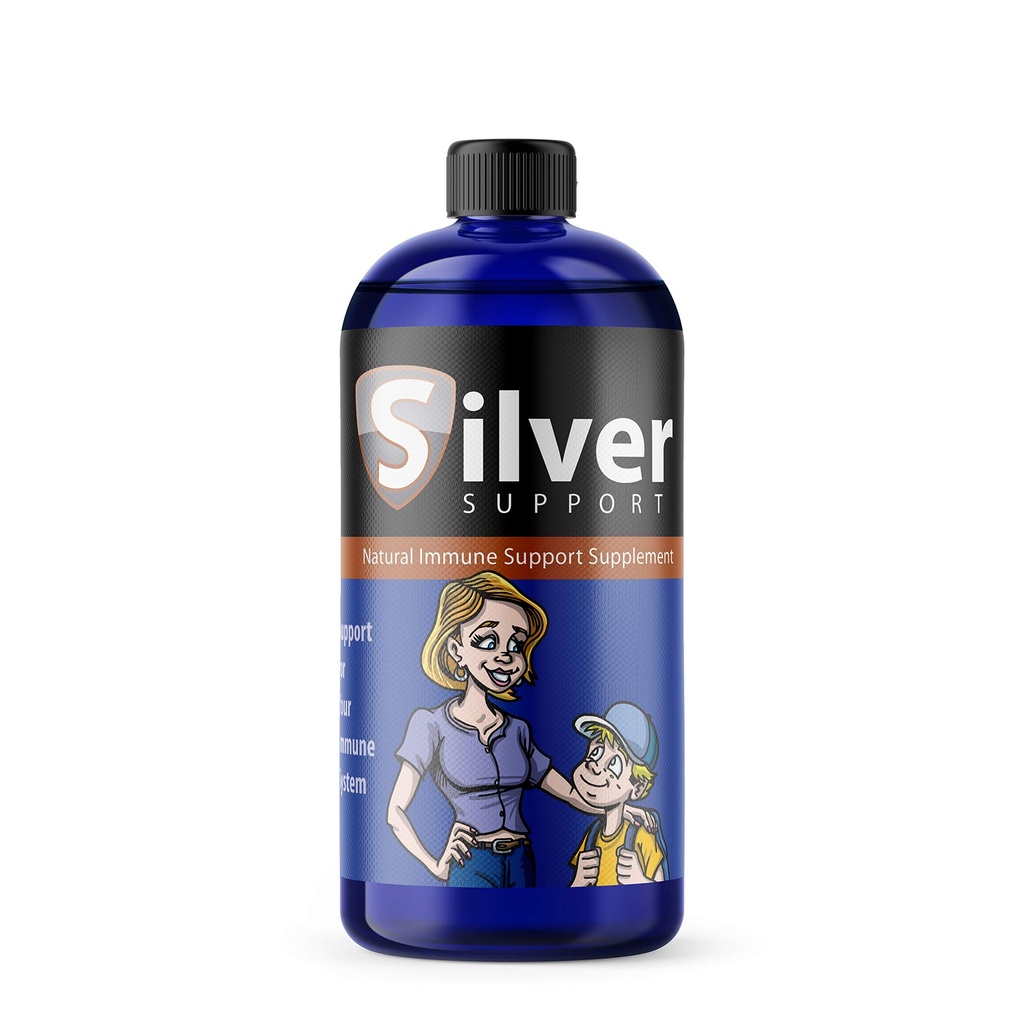 Nano Ionic Silver Technology - Liquid Immune Booster for All Ages and Pets - Cutting-Edge 10 ppm Formula Enhances Wellness - 32oz