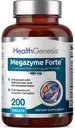 Megazyme Forte 200 Tablets - Φυσικό φυτό Proteolytic Enzymes Nattozimes Serrazimes Υποστηρίζει το Digestive System Immune Health