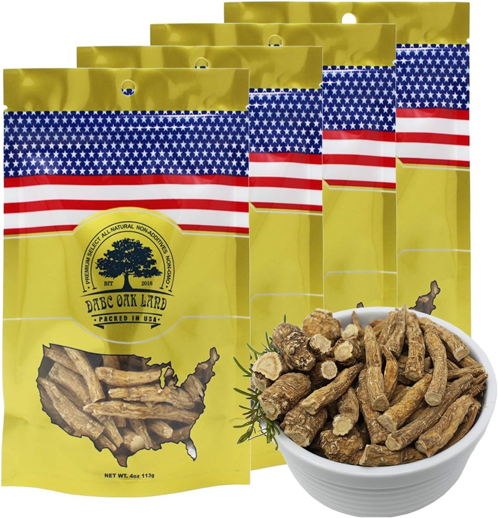 American Ginseng Slices από το Ουισκόνσιν (Sliced Ginseng Root Wisconsin Grown! Οι περισσότεροι άνθρωποι το χρησιμοποιούν για να κάνουν τσάι Ginseng! Καλό για την υγεία! (American Ginseng μεγάλο υποκατάστημα, 4 πακέτα της 1 λίρας)