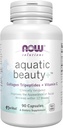 NOW Foods Solutions Aquatic Beauty+ Κάψουλες - Θαλάσσιο κολλαγόνο και βιταμίνη C συμπλήρωμα για το νεανικό δέρμα *, μη ΓΤΟ, 60 κάψουλες